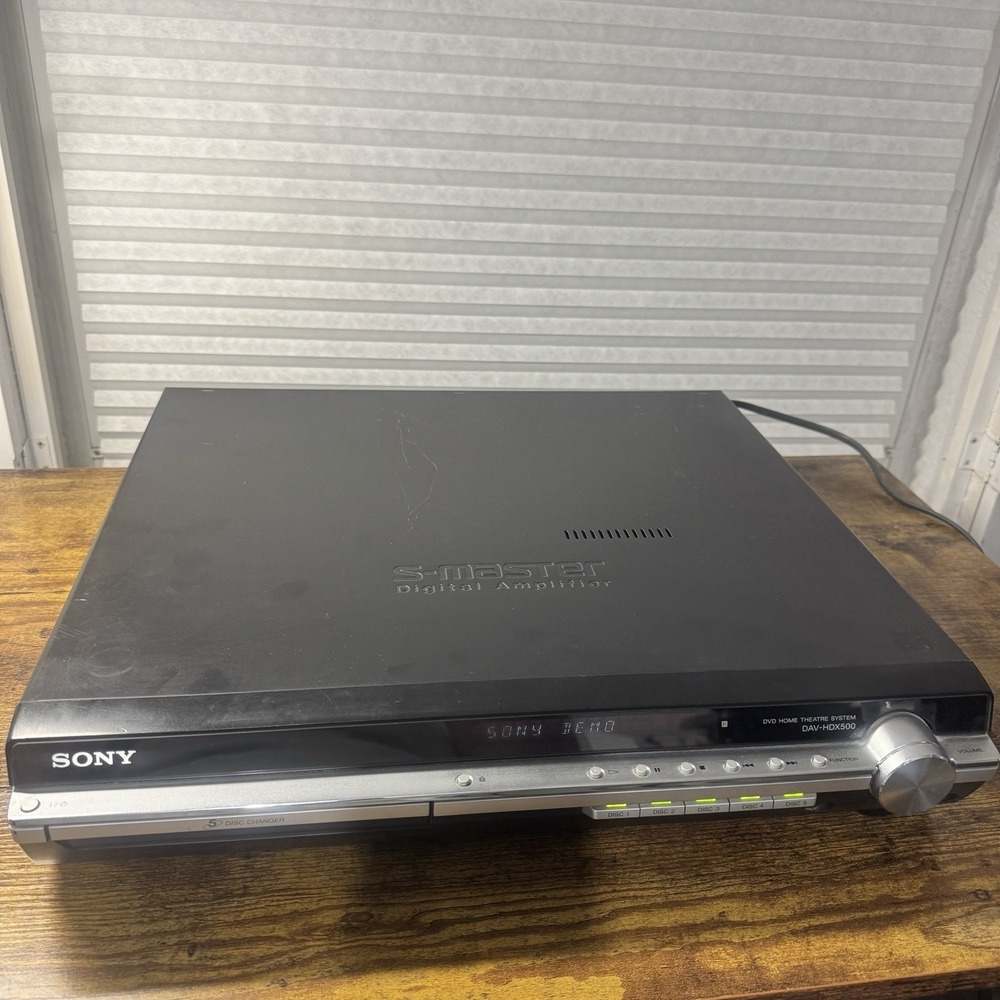 Sony DAV-HDX500 5 Disc DVD Changer Home Theatre System  Untested